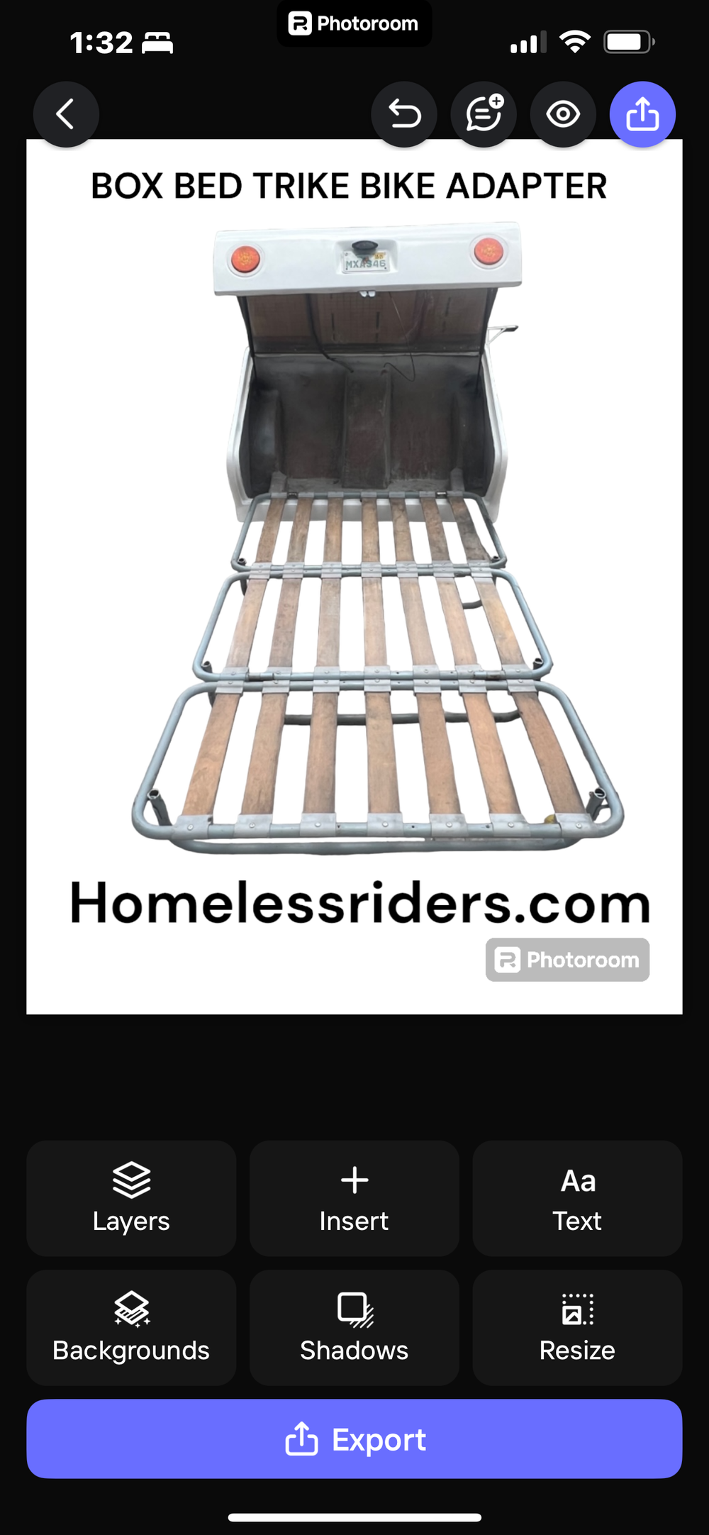 Bed Box Trike Adapter – Storage Only