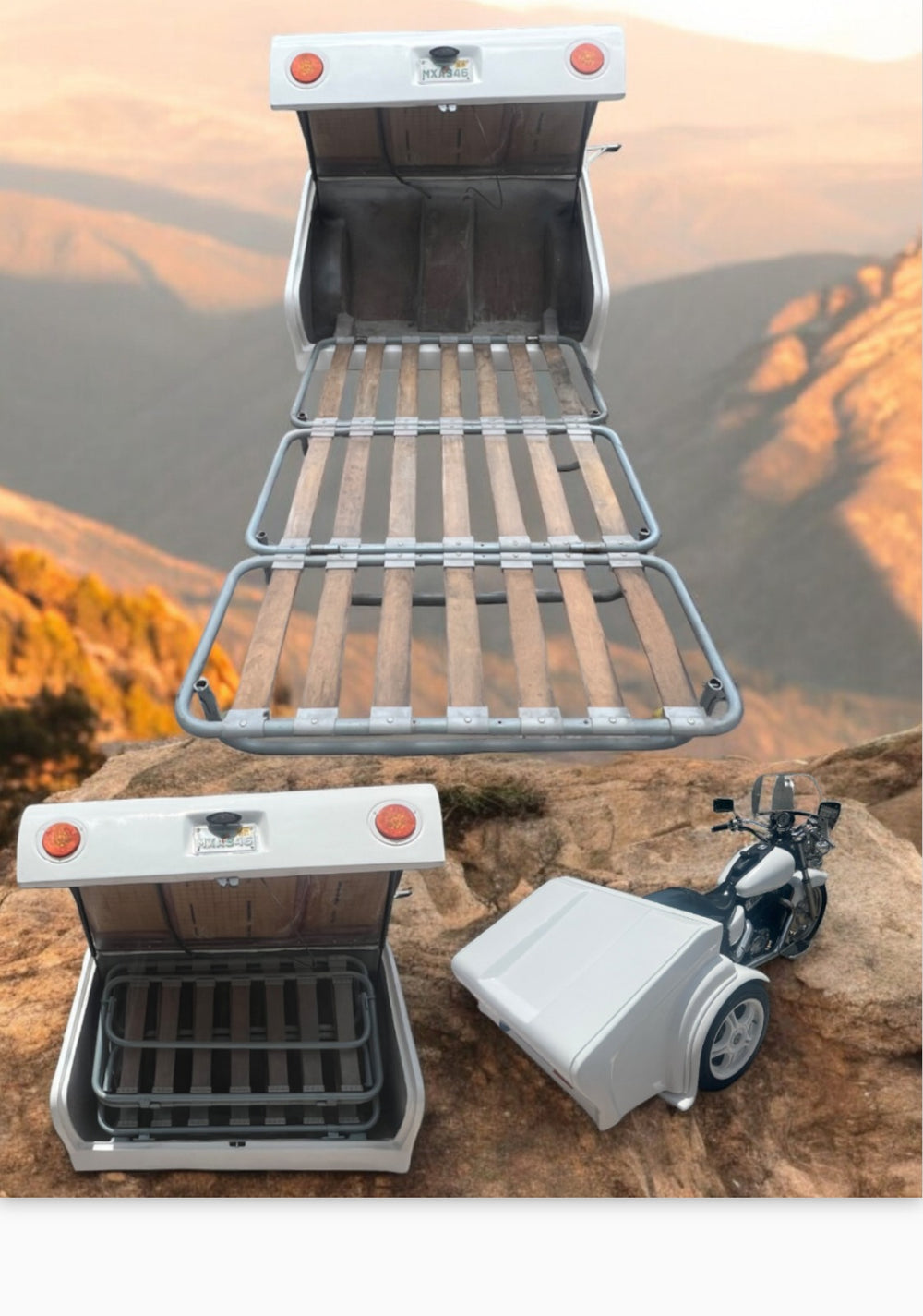 Bed Box Trike Adapter – Full Package (Tent + Solar + Generator)